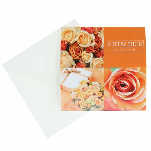 Product Gift Card Rose Orange + Cover 1p