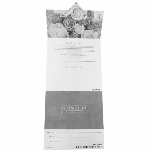 Floristik24 Gift Card Rose Orange + Cover 1p
