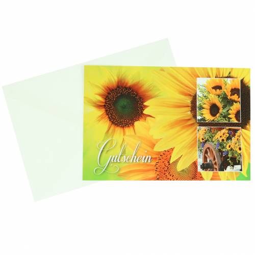 Product Voucher sunflower with envelope 5pcs