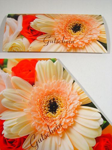 Floristik24 Vouchers motif gerbera &amp; roses (25 pieces)