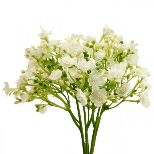 Product White Gypsophila artificial L30cm 12pcs