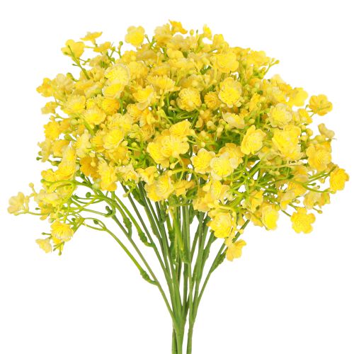 Product Gypsophila paniculate yellow flowers L46cm 4 pcs