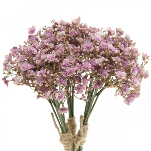 Floristik24 Gypsophila artificial violet autumn decoration 29.5cm 18pcs