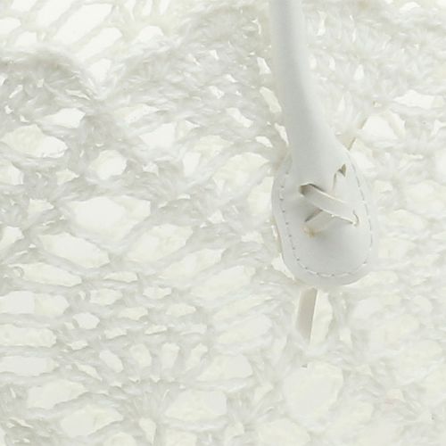 Floristik24 Crochet bag white 48cm x 30cm x 27cm