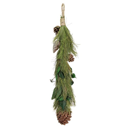 Product Hanging decoration Christmas pine eucalyptus cones L60cm