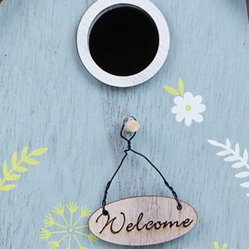 Product Hanging decoration spring decoration birdhouse decoration wood 19.5cm 2pcs