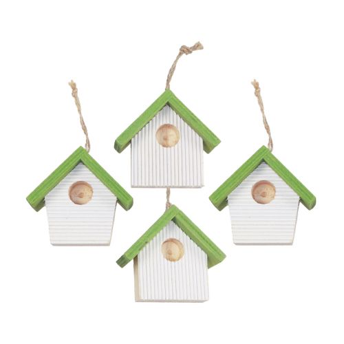 Floristik24 Hanging decoration spring decoration birdhouse decoration nesting box 6.5cm 8pcs