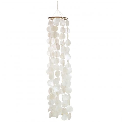 Floristik24 Hanging decoration shells Capiz wind chime decoration Ø29cm 185cm