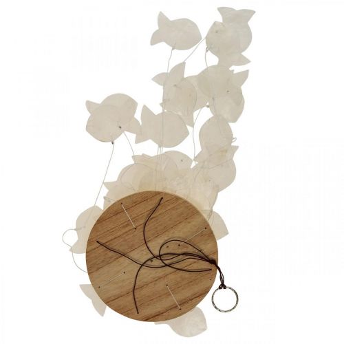 Product Hanging decoration shells Capiz wind chime garden Ø12cm L49cm