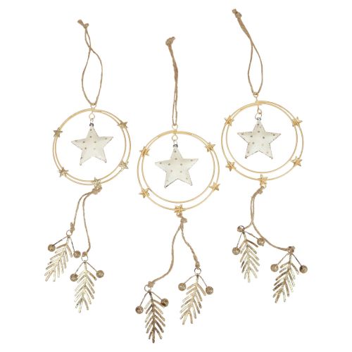 Floristik24 Hanging Decoration Christmas Christmas Tree Decoration Star H38cm 3 Pcs