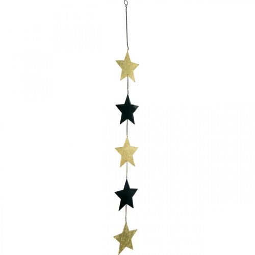 Floristik24 Christmas decoration star pendant gold black 5 stars 78cm