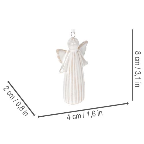 ProductName  
Set of 4 Ceramic Angel Hanging Decorations for Christmas Tree – 8cm, Grey  

ProductDescription  
```html  
<h2>Set of 4 Ceramic Angel Hanging Decorations for Stylish Christmas Displays</h2>  

<p>These ceramic angel hanging decorations are  | Floristik24.co.uk