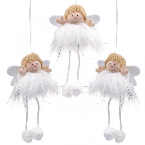 Angel pendant, Christmas decoration for hanging H12cm 4pcs