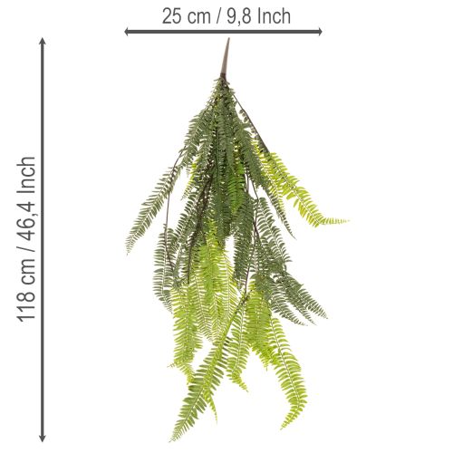 **Artificial Fern Stem 118cm for Decorative Indoor and Outdoor Use**

```html
<h2>Artificial Fern Stem 118cm for Stylish Home Décor</h2>

<p>This artificial fern stem, with an impressive length of 118cm, is a versatile decoration piece for enhancing your  | Floristik24.co.uk