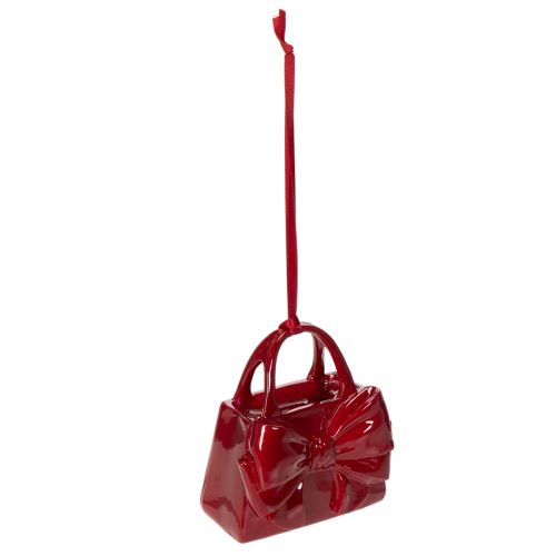 Decorative Polyresin Handbag Ornament with Bow for Hanging, 10cm, Bordeaux Red buy online | Floristik24.co.uk