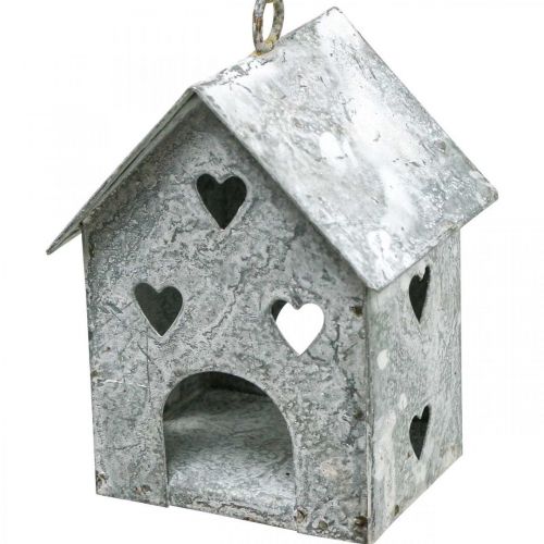 Product Christmas Decoration Metal House Shabby Chic H9.5cm 3 pcs