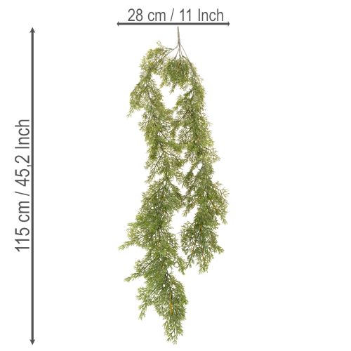 Artificial Garland Conifer Branch Decoration for Table and Window 115cm | Floristik24.co.uk