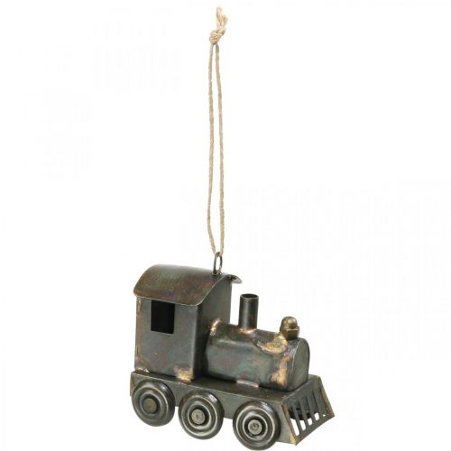 Christmas tree decorations Locomotive Christmas metal H7.5cm