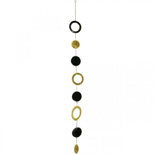 Floristik24 Christmas decoration hanging decoration gold black L124cm 8 elements