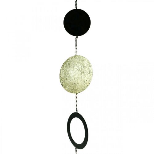 Floristik24 Christmas decoration black gold hanging decoration 5 elements 79cm