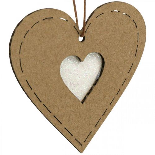 Product Christmas tree decoration star fir heart paper 7cm 36p