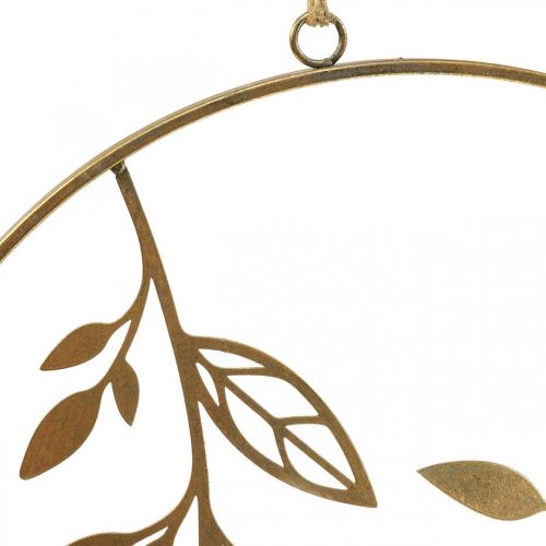 Product Wall decoration metal decoration for hanging branches gold Ø38cm