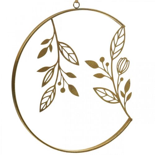 Product Wall decoration metal decoration for hanging branches gold Ø38cm