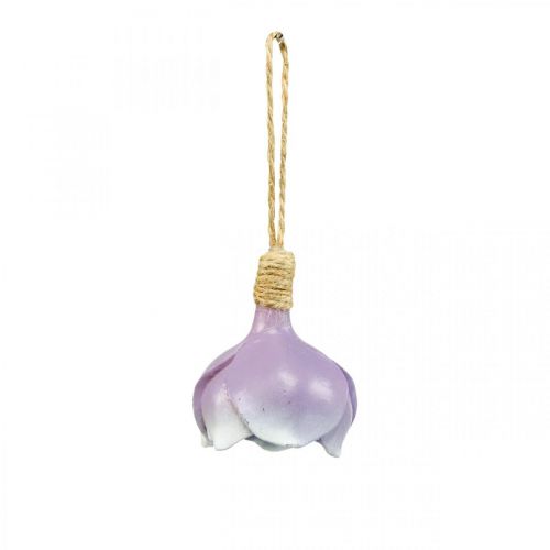 Floristik24 Decorative hanger lily of the valley purple white Ø4cm H6cm 6 pieces