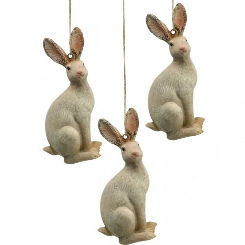 Floristik24 Easter bunny figure for hanging Easter decoration polyresin H9.5cm 4pcs