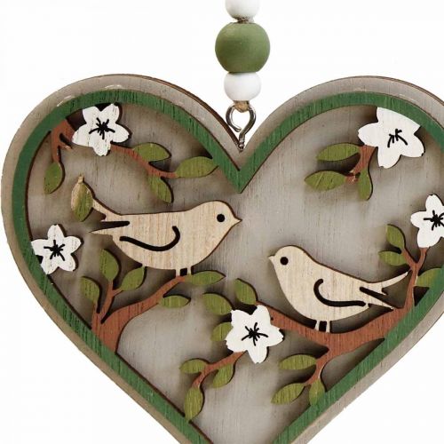 Floristik24 Hanging decoration wooden deco hanger birds window decoration 10cm 6pcs