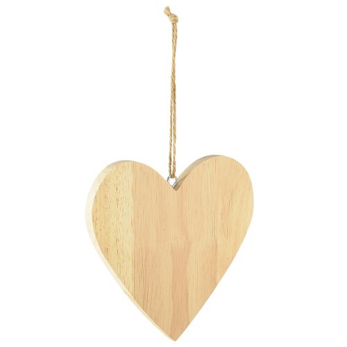 Product Wooden hearts for hanging decorative hearts for crafting 15x15cm 4pcs