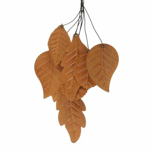 Floristik24 Deco hanger autumn leaves patina metal H25cm 2pcs