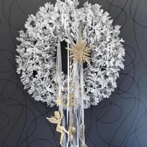 Floristik24 Snowflake, Christmas tree decoration, window decoration Christmas Golden 12cm 4pcs