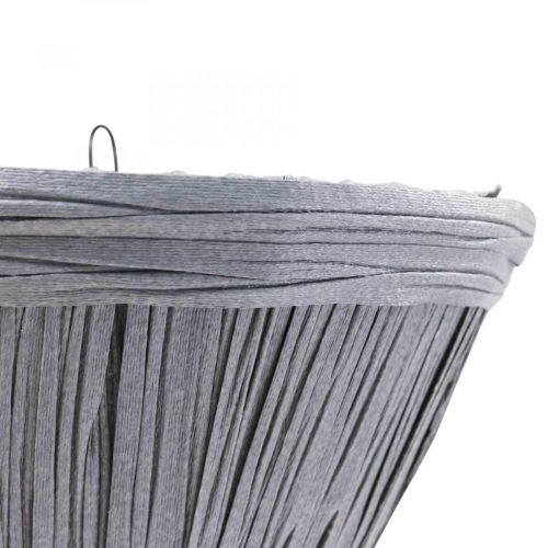 Hanging pot gray Flower pot for hanging wall light 30×17cm