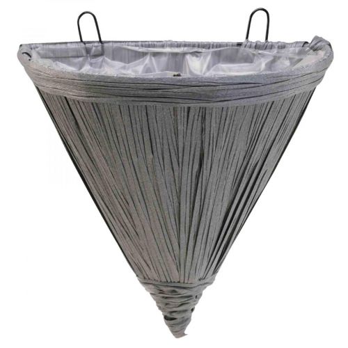 Hanging pot gray Flower pot for hanging wall light 30×17cm