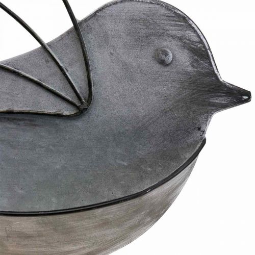 Floristik24 Hanging pot metal bird wall flower pot for hanging 34×22cm