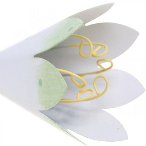 Floristik24 Blossoms hanging around, spring decoration, metal pendant H7.5cm 4pcs