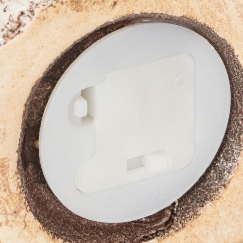 Product Rustic ceramic house with bright LED, ideal as atmospheric table decoration, 15cm, 2 pieces