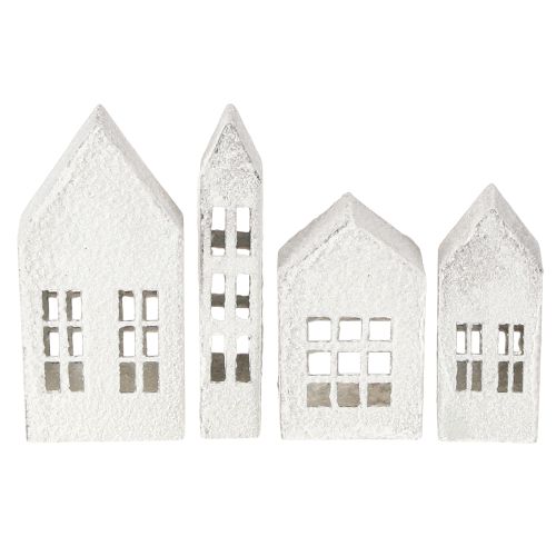 Floristik24 Miniature houses for interior design and ambiance, very decorative, timeless design for the home, 14cm, 4 pieces