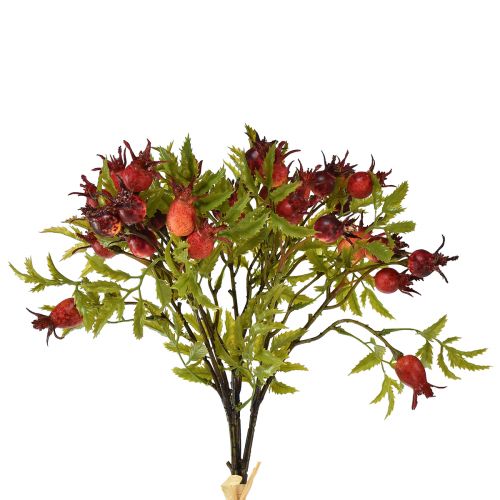 Floristik24 Rosehip Decoration Red Rosehip Branches Artificial 48cm 3pcs
