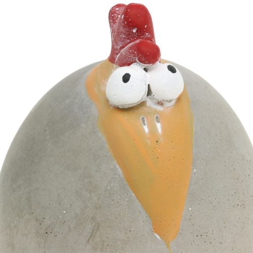 Floristik24 Decoration figure cock concrete 12cm 3pcs