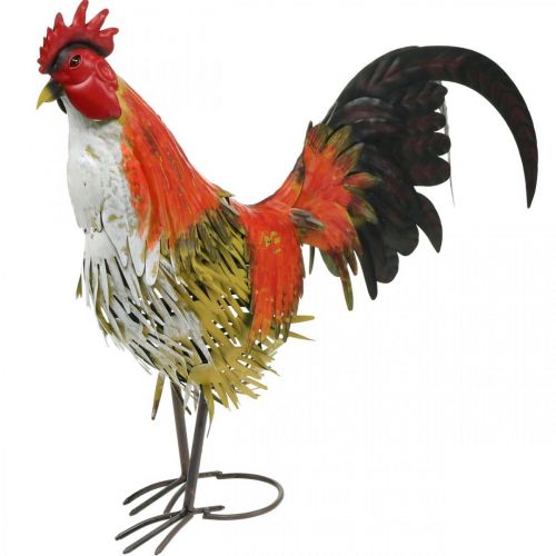 Floristik24 Decorative rooster metal colorful garden decoration figure metal decoration 58×13×50cm