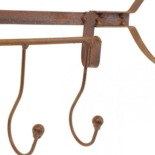 Product Hook strip patina decoration shovel garden decoration 4 hooks 62cm