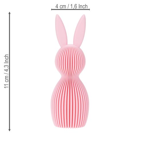 Product Decorative Easter bunny made of plastic, supplied in the shape of a bunny, 11cm, 4 pieces.