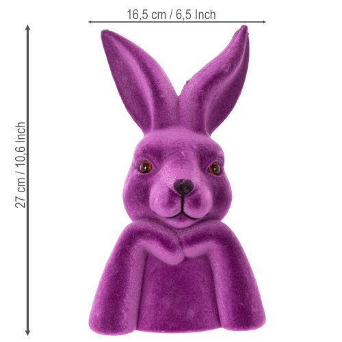 Product Thinking Rabbit Flocked Rabbit Bust Easter 16.5×13×27cm