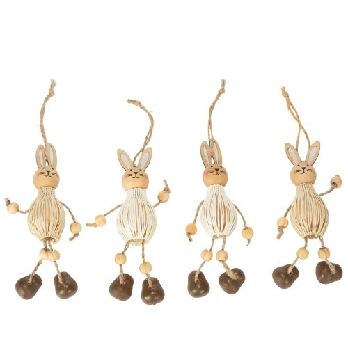 Product Easter Bunny Decoration Hanging Ornaments for Festive Easter Decoration 12cm 4 Pieces