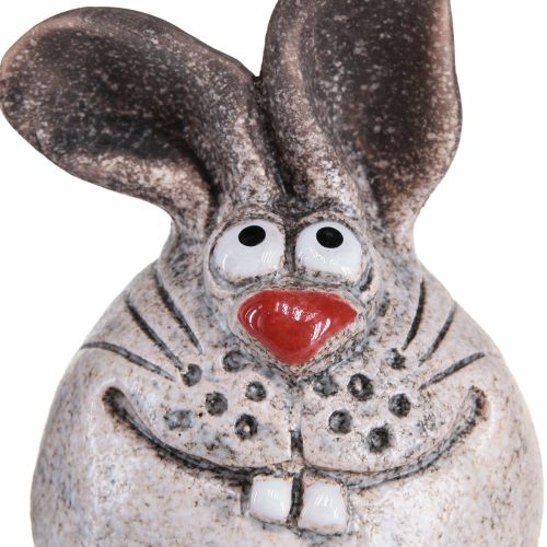Floristik24 Rabbit Ceramic Decoration Rabbit Edge Stool 6.5×7×9.5cm 3 pcs