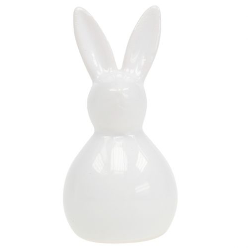 Bunny Ceramic White 7,5cm 6pcs | Floristik24.co.uk