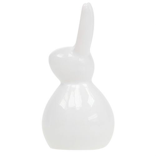 Bunny Ceramic White 7,5cm 6pcs | Floristik24.co.uk