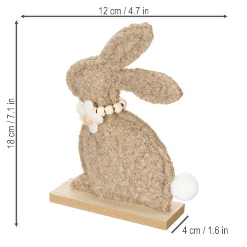 Product Easter Bunny Figurine Spring Animal Decoration for Living Room and Table 18cm 6pcs